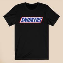 Snickers šokoladinis batonėlis Vyrai#039;s Juodi marškinėliai Dydis S5XL Unisex marškinėliai XXXXL