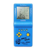 Large-screen Tetris game console – Classic retro handheld game console designed for children, with an 80s and 90s retro style oranžinė
