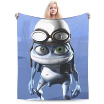 Crazy Frog animacinis pledas Itin minkšti pledai sofai 50x60 colių Įvairių dydžių Pliušinė plona antklodė 75x90cm