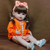 55 cm Girl Doll Baby Reborn Visas silikoninis kūnas naujagimiui tikroviška princesė lėlė Real Touch Neperšlampamas žaislas vaikams Dovanos