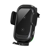 Belaidis automobilinis įkroviklis, dviguba ritė, 15w, greitas Qi įkrovimas, automobilio įkrovimas, automatinis telefono laikiklis, oro išleidimo angos laikiklis, skirtas Samsung ir as picture