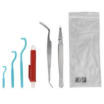 6PCS/8PCS Dog Tick Remover Kit Stainless Steel Flea Remover Tweezers Kit With Anti-slip Handle For Cats Dogs Humans Accessories
