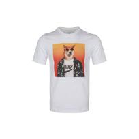 Nike Shiba Inu Print Round Neck Sports Short Sleeve T-Shirt Men Tops White CT6313-100 M