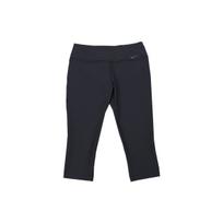 Nike vientisos spalvos bėgimo treniruočių capri moterims kelnės Juodos 445252-010 M