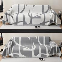 Sofos rankšluostis, pilnai dengiantis audinys, šenilinis kempingo kilimėlis, sofa, pagalvėlė, rankšluostis „Four Seasons“ universalus „viskas įskaičiuota“ sofos užvalkalas 90*180cm pilka spalva