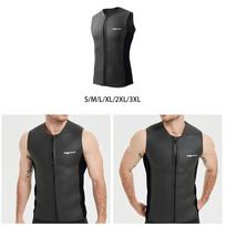 Neopreno viršutinė dalis, šildanti, be rankovių liemenė plaukimui, kanojų sportui, vandens sportui 2XL