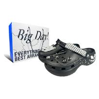 Crocs Classic Platform Clog Devil's Whisper Fashion Trend Spring and Summer Versatile Hole Shoes Women's Black Gift Box Edition 36-37 juoda