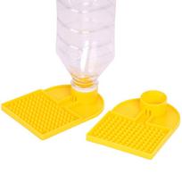 New Bee Feeder Drinking Water Entrance In Beehive Gate Adapter 30mm Dia Mineral Bottle Anti Drowning Plastic Beekeeping Tools 1pc geltona