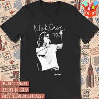 Retas Nick Cave Dainininkas Muzika Juoda S-234XL Unisex Marškinėliai Dovana gerbėjams D738 Unisex Marškinėliai XXXL