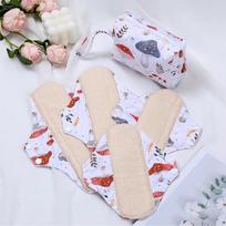 5 vnt./rinkinys daugkartinių higieninių paketų, skalbiamų menstruacinių įklotų, aukštos kokybės prausimosi įklotų ST23-1