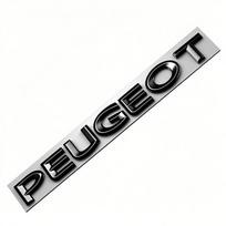2026 Karšta Automobilio Lipdukas 1 vnt. Automobilio Galinės Bagažinės 3D Emblema PEUGEOT Raidės Lipdukas Aksesuarai Peugeot 206 307 308 3008 207 208 407 4 juoda