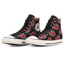CONVERSE All Star HI Naruto Shippuden Itachi Uchiha Akatsuki Design High Cut Sneakers 25.5cm Canvas Shoes Unisex