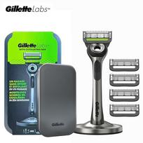 Gillette Labs skustuvas su šveičiamuoju strypeliu 1 rankenėlė 5 skustuvo galvutės 1 dėklas Vyrų skustuvas