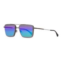Louis Vuitton Gradient Design Metal Square Sunglasses Unisex sunglasses Black Z2671U F,Black