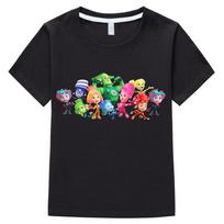 Fiksikai 100% Medvilnė Vaikams Nauji Marškinėliai Animacinių Filmų Spaudiniai T-shirt Juokingi Mergaitėms Kūdikiams Berniukams Mieli Trumparankoviai Vaikų Viršutiniai Drabužiai Vasara 100 juoda