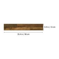 5Pcs Self Adhesive Floor Planks Peel and Stick Wood Grain Vinyl Floor Tiles Easy Cut No Residue Removable Decorative Flooring