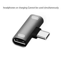 USB C Splitter Type C Male to Dual Type C Female Earphones Charger Adapter Splitter Converter sidabras