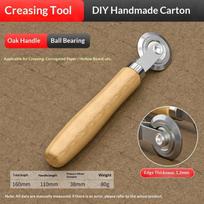 Copperplate Paper Box Cardboard Resizer Tool with Scoring Mechanism Practical Handmade DIY Folding Indentation Tool for Crafts 1.2mm