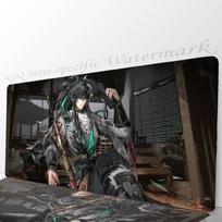 Qiuyuan Anime W-wuthering Waves Mousepad Non-slip Suitable For Office Computers Laptops E-sports Game Desk Mats XXL Keyboard LockEdge700x300x2mm