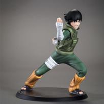 14cm Naruto Shippuden Anime Battle Rock Lee Double Headed Stance Action Figure Model PVC Toys Doll Gift