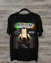 Avril Lavigne Plots 2024 World Tour Signature Black All Size Shirt Unisex T-Shirt L