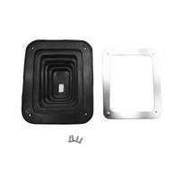 Quality Small Rubber Shifter Boot Kit Universal with Chrome Plate 5-5/8  X 6-3/4