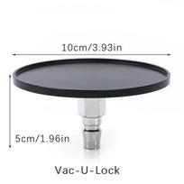 3.8'' Metalinis siurbtukas linijinio aktuatoriaus tvirtinimo laikikliui Vac U Lock teleskopinis mašinos vibratorius greito mechanizmo jungtis juoda