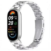 Nerūdijančio plieno dirželis Xiaomi Mi Band 10/9/8, metalinis, originalus, keičiamas riešo dirželis, Correa for Xiami Mi Band 10 9 8 Priedai Xiaomi Band 8
