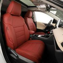 Toyota RAV4 All-Season Leather Seat Covers – Universal Fit, Breathable, Full Coverage Cushions. 50*30*20 cm vyno raudonos spalvos