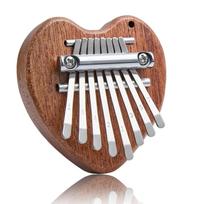 8 Key Small Kalimba Thumb Piano, Portable Solid Wood Finger Piano For Beginners | Pocket-Sized Musical Instrument Present With Case