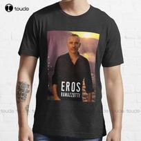 Eros Ramazzotti Naktis Geriausi Populiariausi Marškinėliai Juodi Ir Balti Marškinėliai Lauke Si Unisex Marškinėliai XXXL