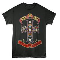 Guns N Roses Men T-Shirt APPETITE FOR DESTRUCTION Official Music Smoke Cotton Unisex T-Shirt XXL
