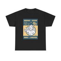 Fallout marškinėliai The Vault prekyba TV serialas retro The Ghoul Unisex sunkaus medvilnės marškinėliai Unisex marškinėliai M