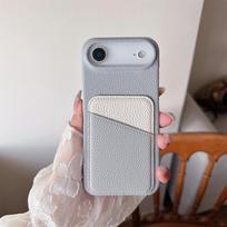 Color Collision Leather Wallet Card Slot Phone Case IPhone 17 Air 16E 16 Pro Max 15 14 Plus 13 Mini 12 11 Back Cover iPhone 15 Pro