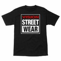 NOS Vision Street Wear KLASIKINIO LOGOTIPO Riedlentės Marškinėliai JUODI *Išleista 2013 m.* Unisex Marškinėliai XL