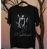 Nightwish T-shirt trumpomis rankovėmis medvilninis juodas vyriškas visų dydžių S iki 5XL unisex T-shirt S