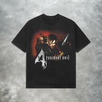 Resident Evil 4 Leon Kennedy Marškinėliai – Retro Y2K Grunge Marškinėliai Unisex Marškinėliai XXXXL
