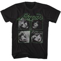 POISON 80-ųjų Retro Marškinėliai Sunkiojo Metalo Muzikos Grupės Nuotraukos Naujas Oficialus Juodas Unisex Marškinėlis L gray