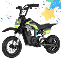 Elektrinis vaikiškas motociklas - RCB - R9X PRO - 350W - 36V 5.2Ah baterija - 12  ratai