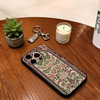 Persian Carpet Floral Pattern Phone Case For iPhone 17, 16,15,14,13,12,11 Plus,Pro Max, Others Soft Black Cover iPhone17Air