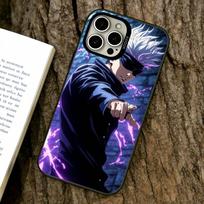 Gojo Phone Case For iPhone 17,16,15,14,13,12,11 Plus,Pro Max,XS,Colored Silver Plated Inside Cover iPhone12ProMax