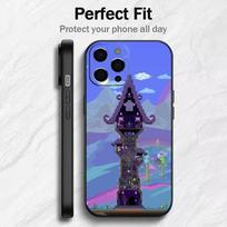 Creative T-Terraria House Print Phone Case For iPhone17,16,15,14,13,12 Plus,Max Soft Silicone Black Cover iPhone14