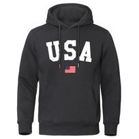 Los Angeles, California Usa City Letter Clothes Mens Hip Hop Loose Hoodies Warm Crewneck Hoody Crewneck Pullover Streetwear Men S