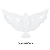 5Pcs Flying White Dove Foil Helium Balloons Peace Bird Pigeon Inflatable Ballon for Wedding Birthday Party Decoration Photo Prop balta