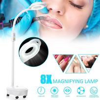 220V-240V 120 LED Pro 8X Dioptrijų didinamoji grindų lempa didinamoji stiklinė šalta veido šviesa Grožio salono nagų lempa