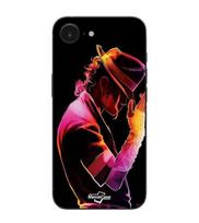 Maniacase dėklas, skirtas iPhone 16E, Michael Jackson, spalvotas juoda