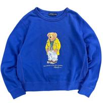 Polo Ralph Lauren Meškinų rašto apvalios apykaklės vilnos ilgomis rankovėmis džemperis moterims Džemperis Mėlynas WMPOKNIN6820093-400 M blue