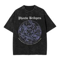 Plaikyti marškinėliai Phoebe Bridgers Sapnuojant per Tokijo dangų Retro marškinėliai Streetwear Vasariniai viršutiniai drabužiai T-shirt'ai Vyrams Moterims S