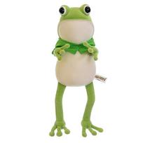 Cute New Frog Doll Pillow Cloak Soft Frog Plush Toy Doll Pillow Children's Birthday Gift 45cm
