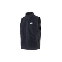 Nike Fleece žiemos liemenė su stovinčia apykakle ir logotipu Vyriški viršutiniai drabužiai Juoda DQ4899-010 S